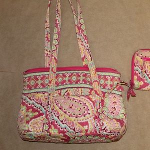 Vera Bradley "Pink Paisley" Purse/wallet combo